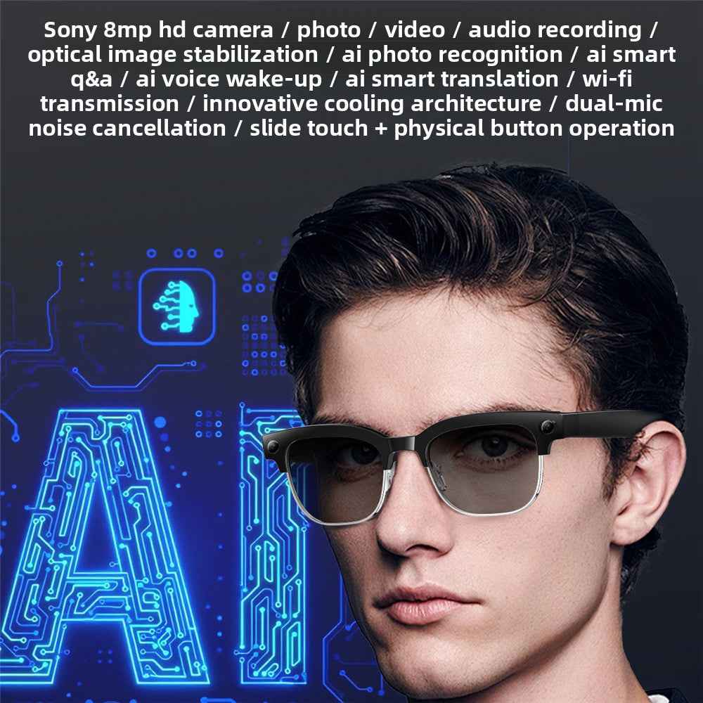 AI Smart Glasses with HD Recording