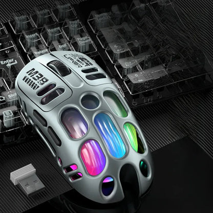 Hollow-out Wireless Gaming Mouse with Three-mode Connectivity for Ultimate Performance - ZeeTec Store