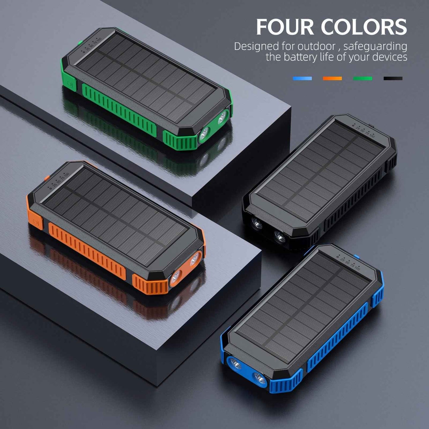 Magnetic 22.5W Solar Power Bank 20000Ma Solar Wireless Charging Mobile Power