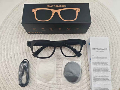 AI Smart Glasses with Camera and Bluetooth