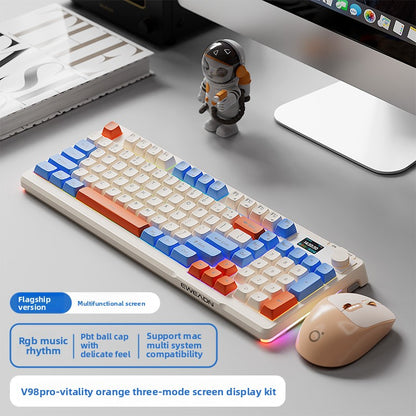 Wireless Keyboard Mouse Backlight Mechanical Feel