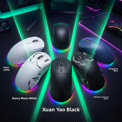 Dual Mode Wireless Gaming Mouse with RGB Lighting High Precision