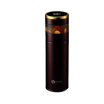 Smart Temperature Display Vacuum Insulated Cup with Tea Strainer