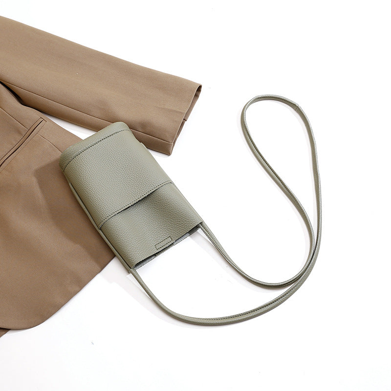 Women Soft Leather Crossbody Phone Bag