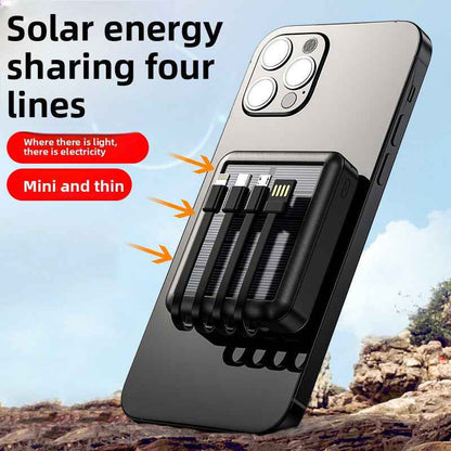 Solar Portable Power Bank with High Capacity