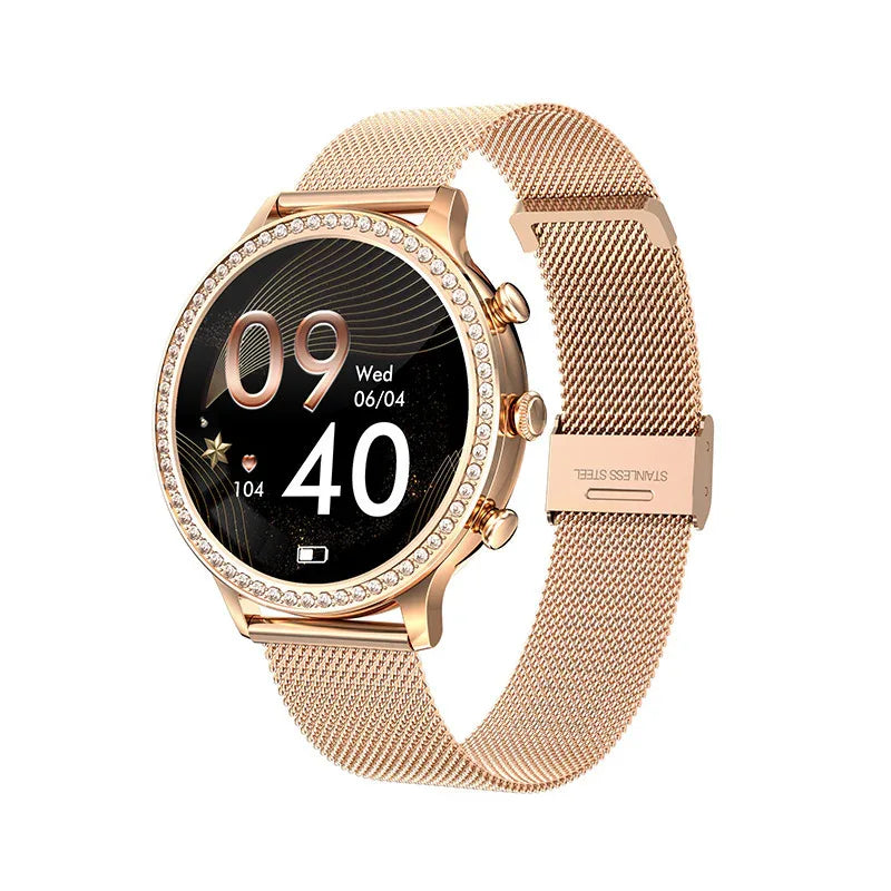 Smart Wristwatch with Health Tracking | 1.32-Inch Round Display, Bluetooth Connectivity, Heart Rate, Blood Pressure, Blood Oxygen Monitoring, Waterproof, Up to 7 Days Battery - ZeeTec Store