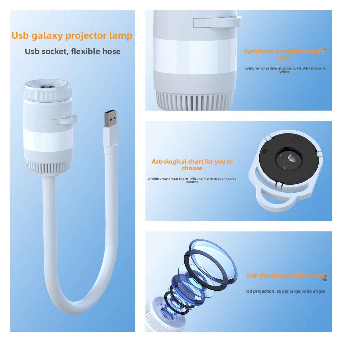 USB Starry Sky Projection Night Light