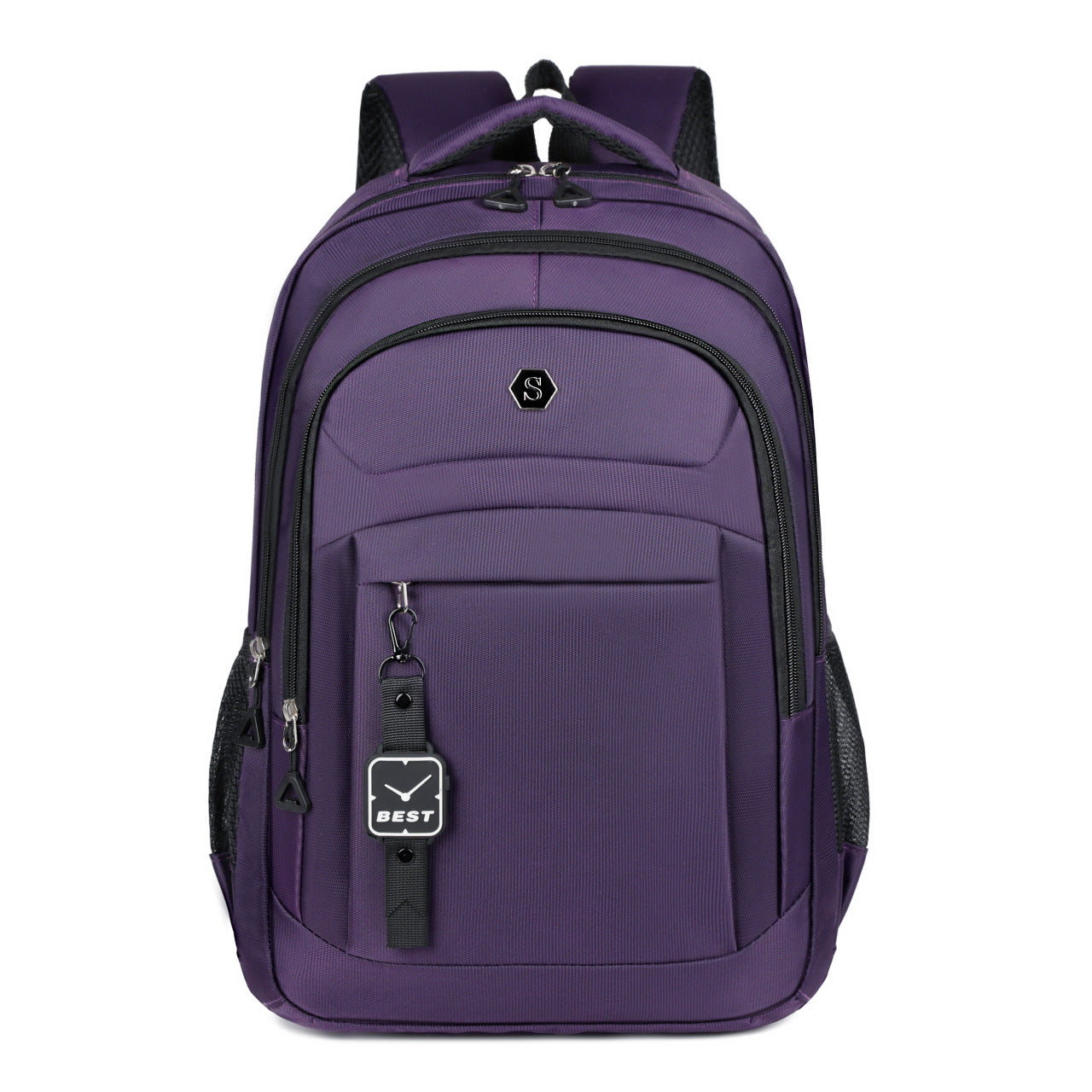 Large Capacity Nylon Backpack with Laptop Compartment