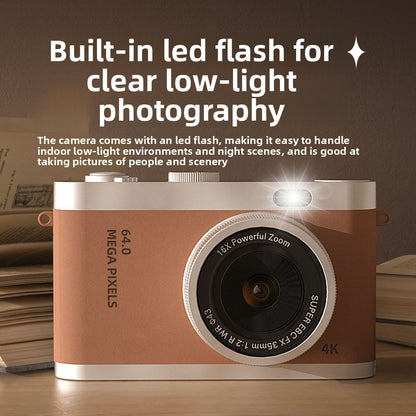 Dual-Camera Selfie-Capable Ccd Digital Camera