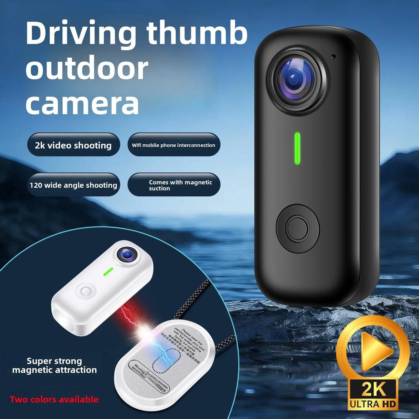 Thumb Cycling Camera for Hands-Free Filming on the Go - ZeeTec Store