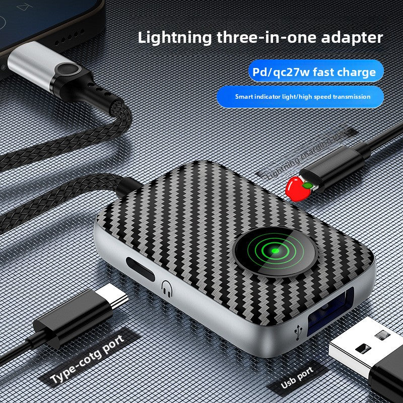 OTG adapter, also known as a three-in-one USB converter