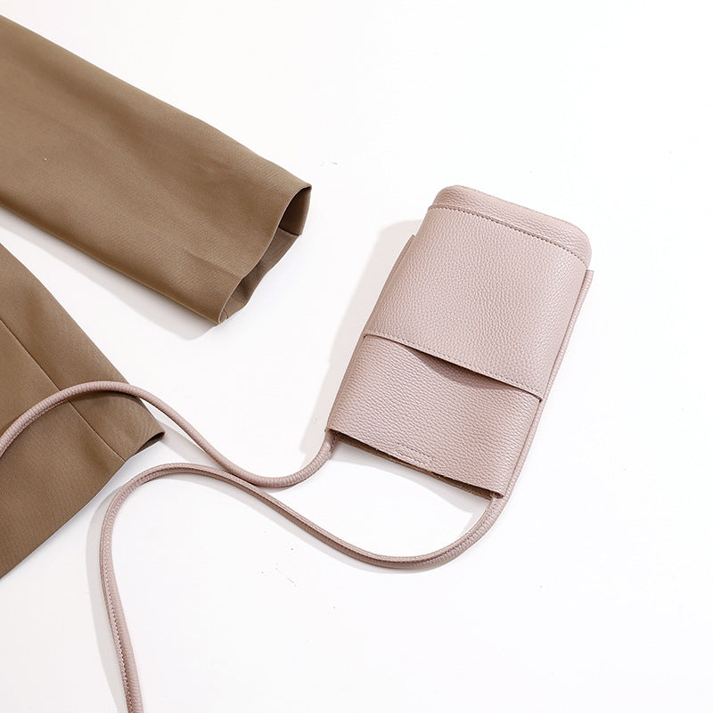 Women Soft Leather Crossbody Phone Bag