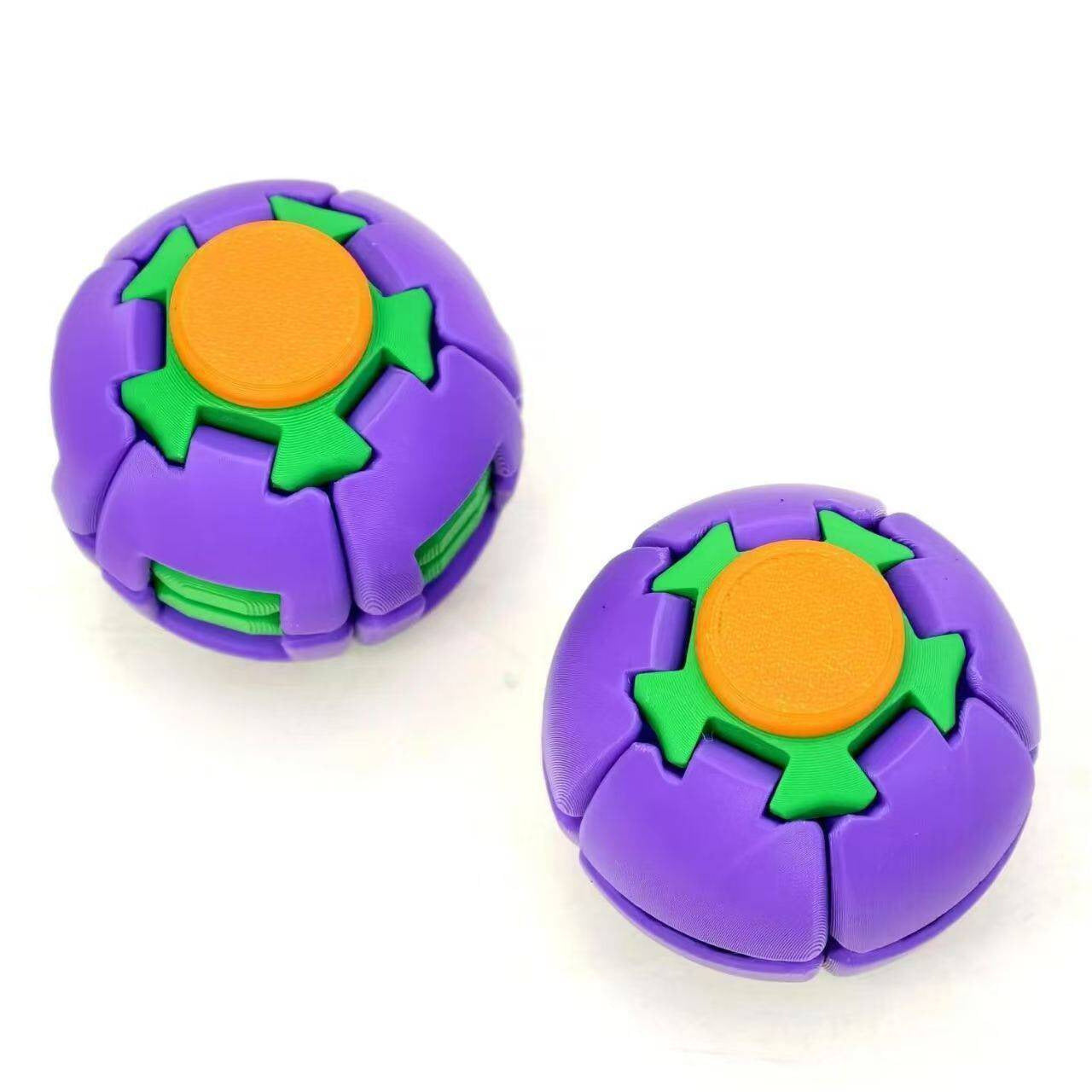 3D Printed Press Spin Fidget Toy Stress Relief