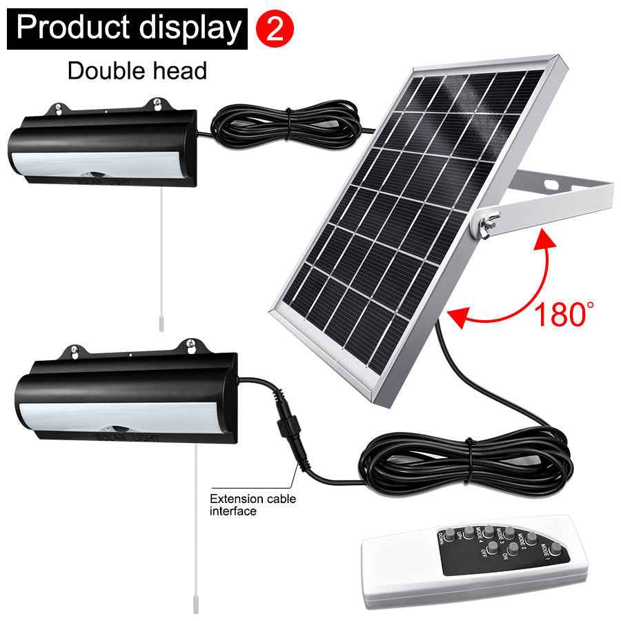 Solar Powered Outdoor Wall Light with Remote Control for Effortless Illumination