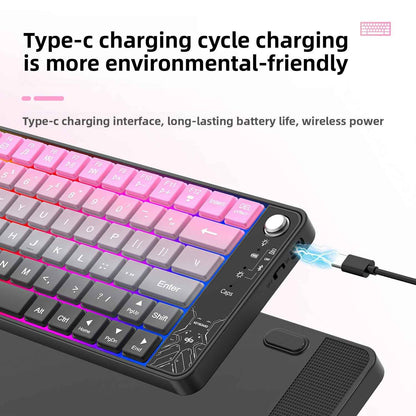 Wireless keyboard RGB Backlight 79 Keys
