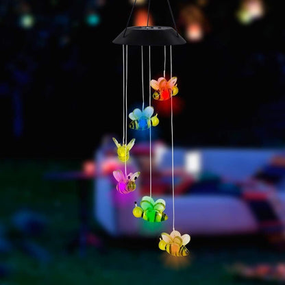 Solar garden lamp LED Lighting Wind Chine Design for Festive Season