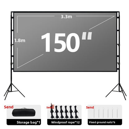 Portable Dual Stand Projector Screen