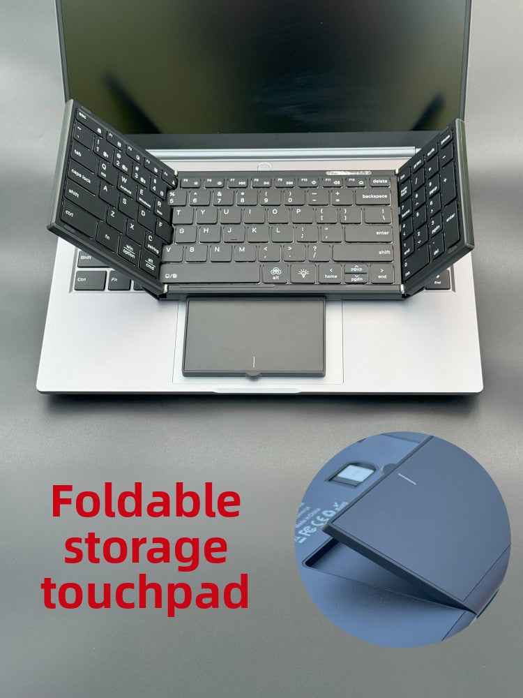 Backlit Foldable Wireless Keyboard with Touchpad