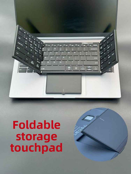 Backlit Foldable Wireless Keyboard with Touchpad