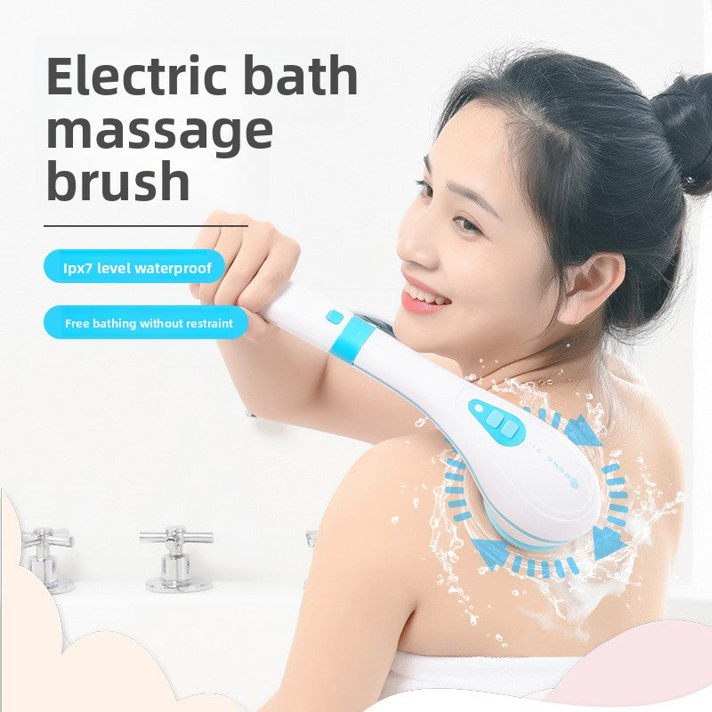 Waterproof Electric Shower Brush with Long Handle