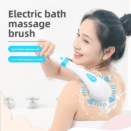 Waterproof Electric Shower Brush with Long Handle
