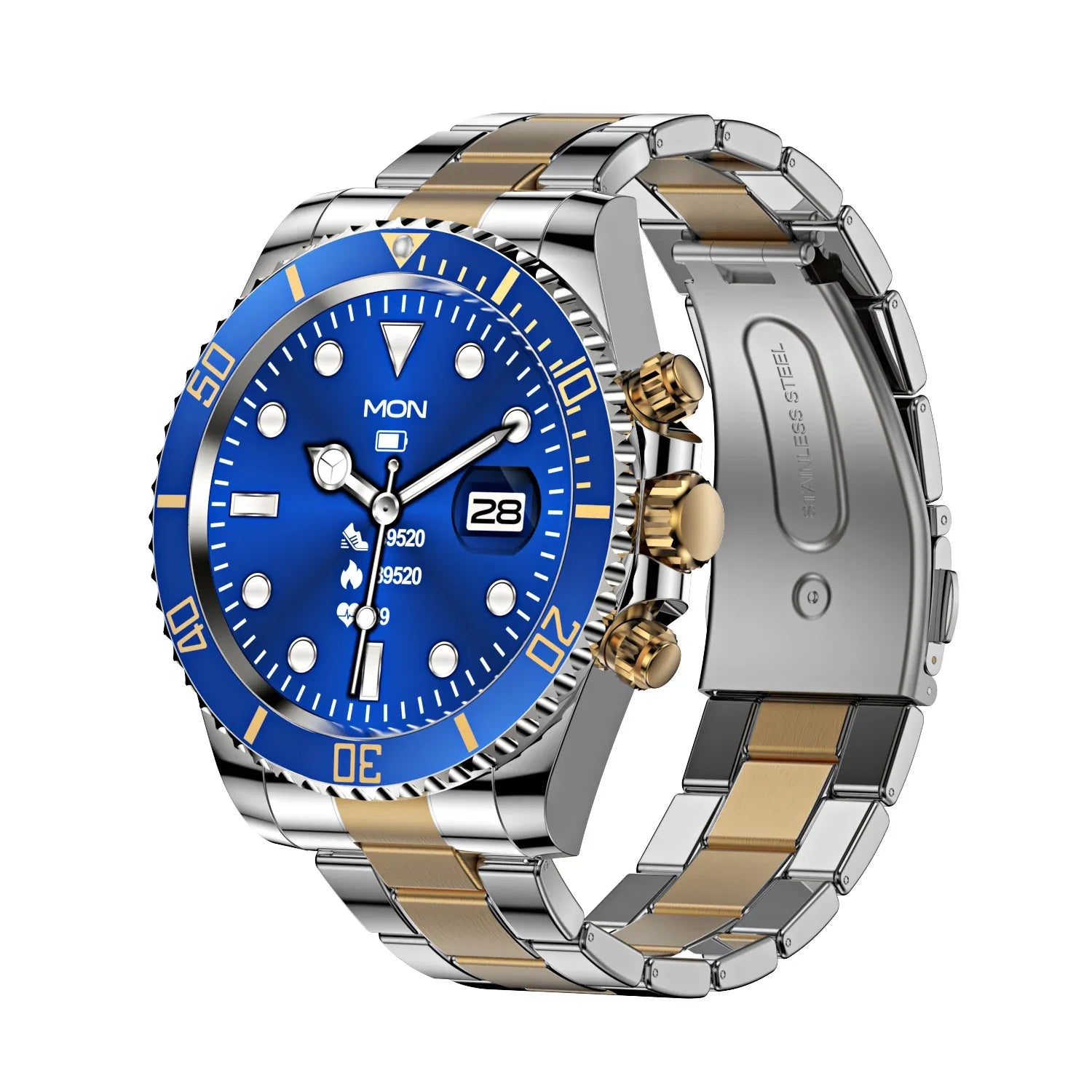 Smart Watch Stainless Steel with 1.3” IPS Display - ZeeTec Store