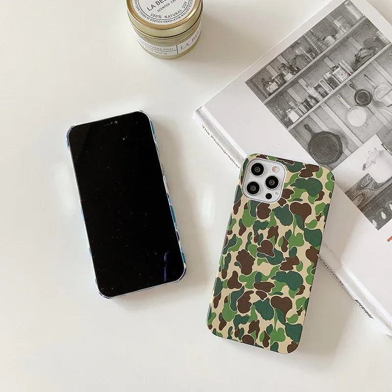 Camouflage Pattern Hard Phone Case for iPhone - ZeeTec Store