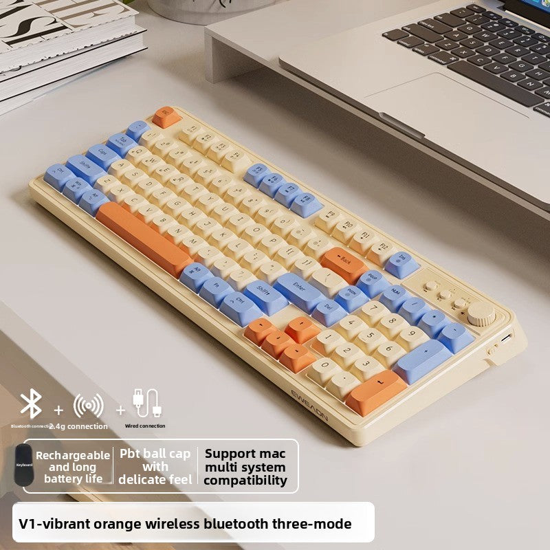 Wireless Keyboard Mouse Backlight Mechanical Feel
