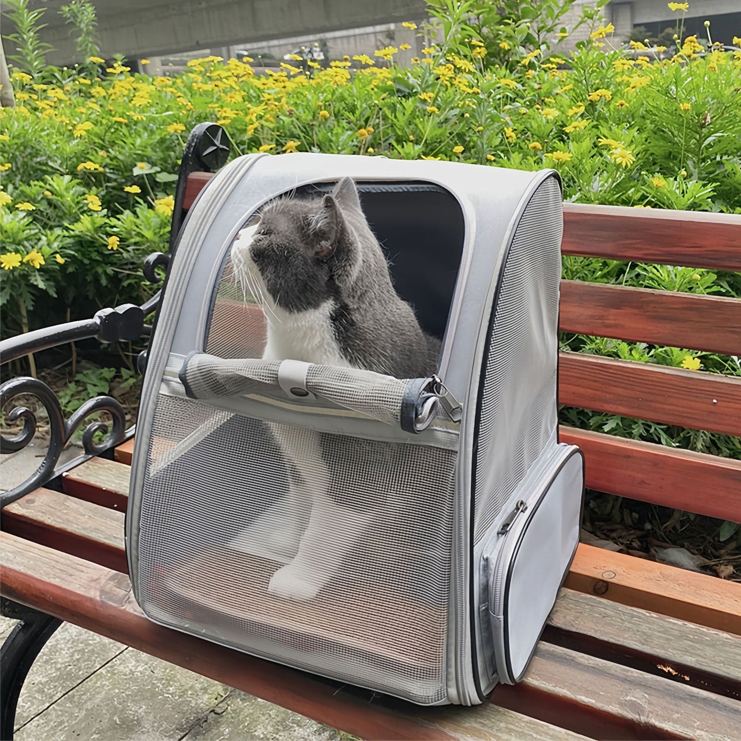 Foldable Dual Shoulder Pet Carrier Bag