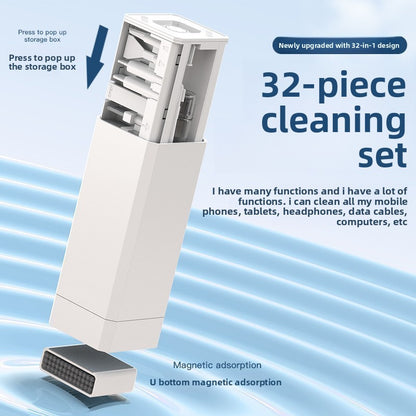 Multifunctional cleaning set for computer keyboard brush