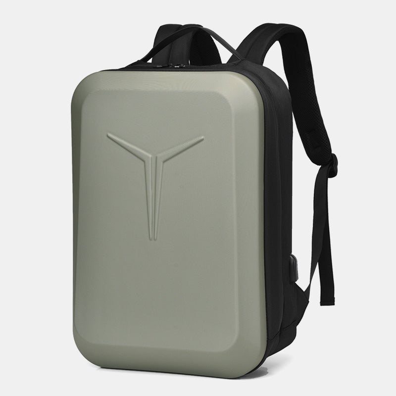 Hard Shell Laptop Backpack with Reflective Strips