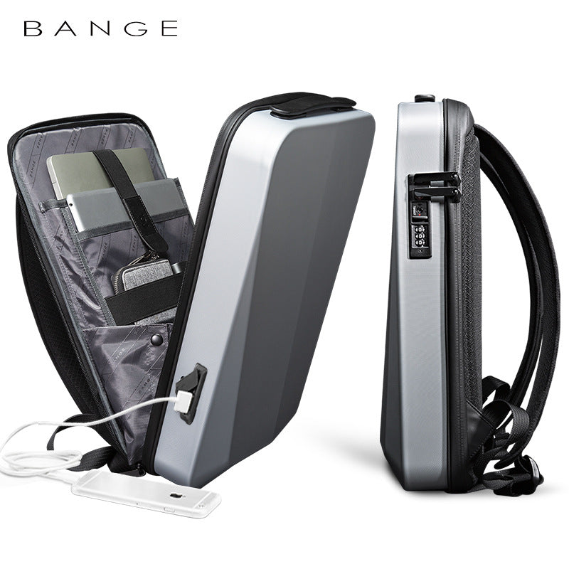 PC Hard Shell Backpack USB Charging Shockproof Anti-theft