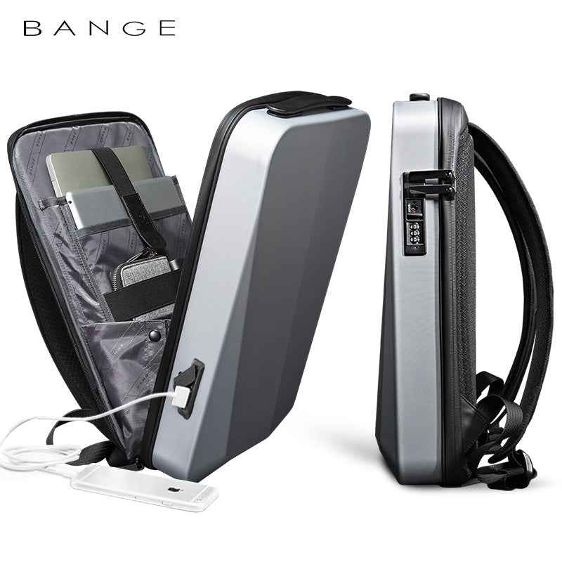 PC Hard Shell Backpack USB Charging Shockproof Anti-theft