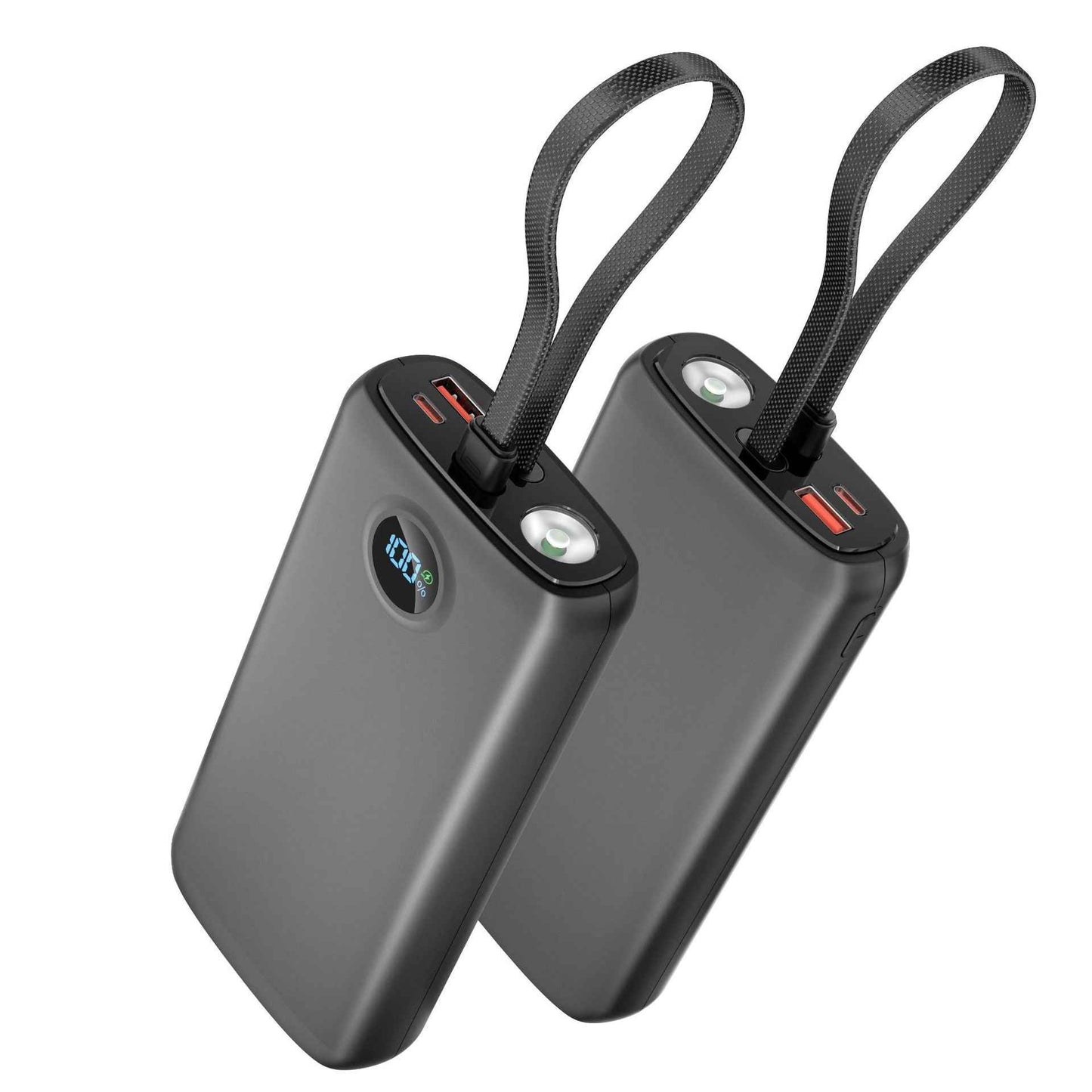 45W Laptop Power Bank with Built-in Cable