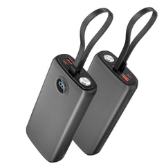 45W Laptop Power Bank with Built-in Cable