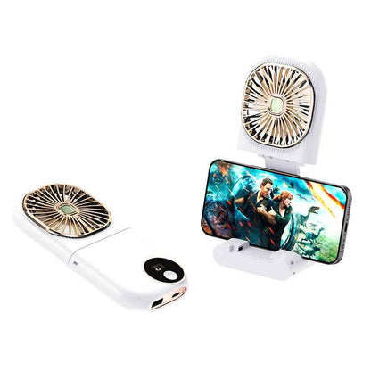 Foldable USB Handheld Fan with Power Bank Function