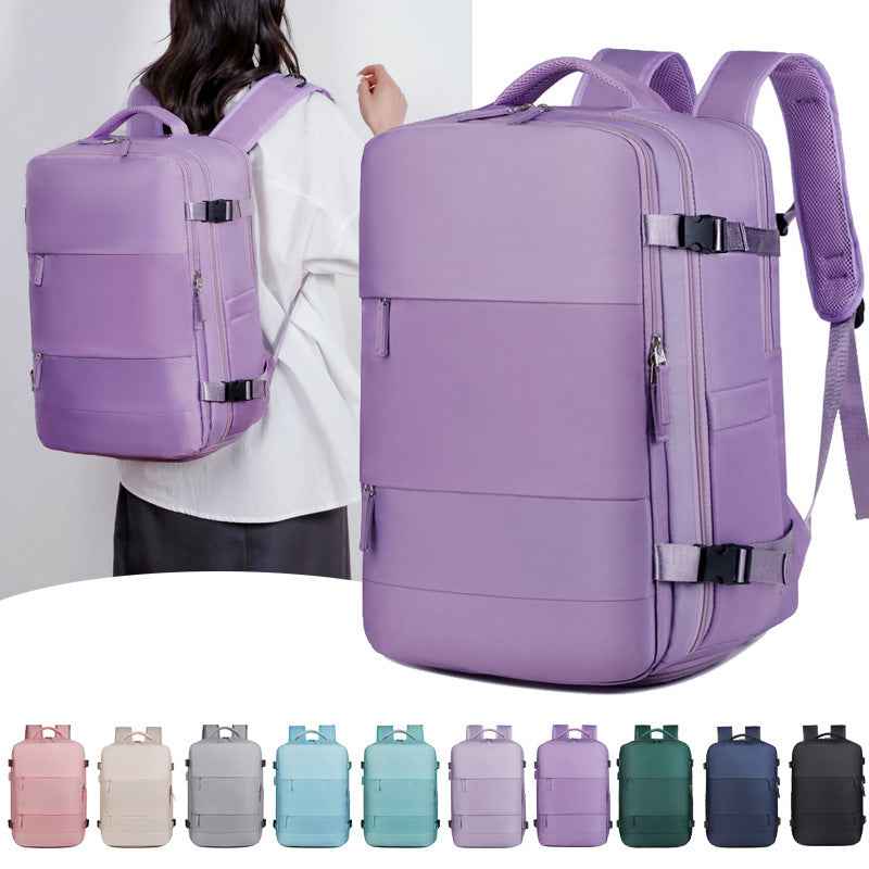 Expandable Travel Backpack with Laptop Compartment