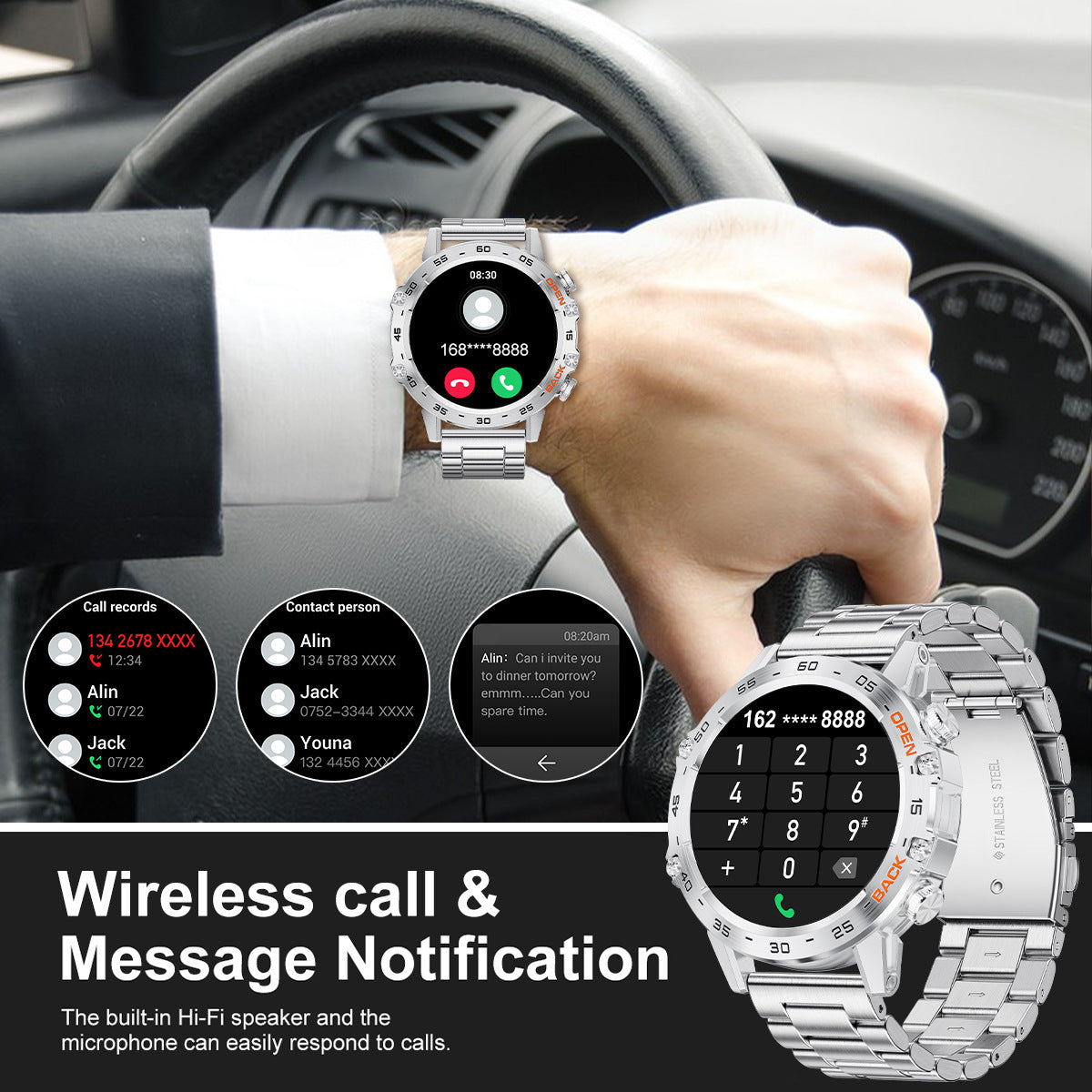 Multifunctional Health Monitoring Smart Watch Sports Waterproof