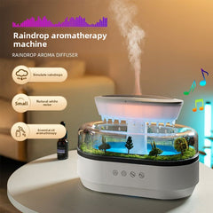 Raindrop Aromatherapy Machine, White Noise Technology, Aromatherapy & Humidification, Multiple Timer Settings, Mechanical Operation