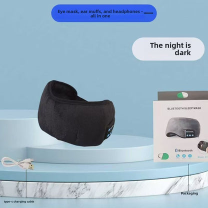 Wireless Music Headphones Eye Mask with Molded memory foam design blocks light for restful sleep. Perfect for travel, dormitories, napping, or daily bedtime routines.