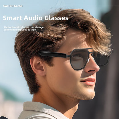 Retro AI  Smart Bluetooth Glasses GS12 Translation Photochromic