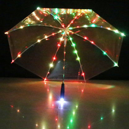 Creative Transparent Colourful Illuminating Umbrella