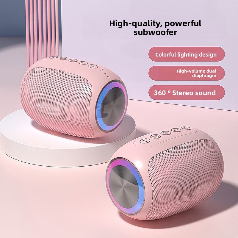 Wireless Bluetooth Speaker with Subwoofer Portable Compact Lightweight