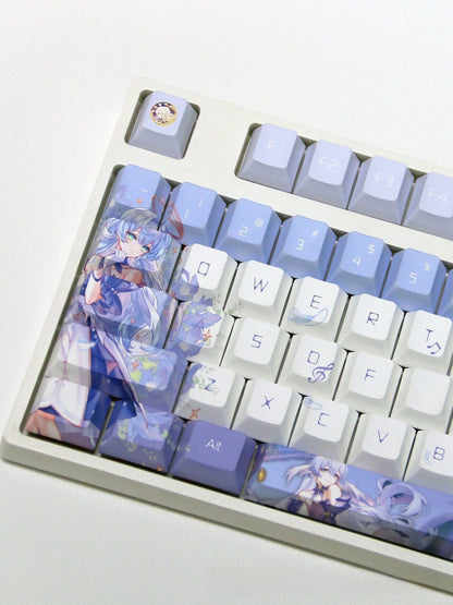Side-Engraved Translucent PBT Mechanical Keyboard Keycaps