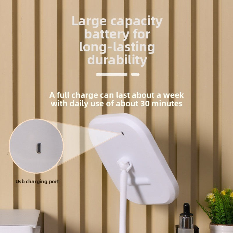 Desktop LED Makeup Mirror with Adjustable Stand