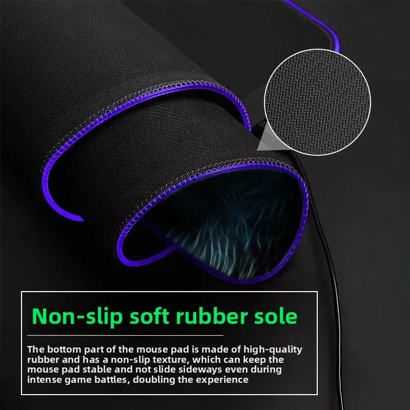 Colorful LED Mouse Pad for Enhanced Gaming Experience - Super Large Luminous Design - ZeeTec Store