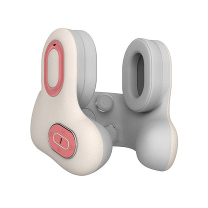 Battery Powered Neck Shoulder Massager, Noise Reduction, Heating & Vibration, Red Light Therapy, Bluetooth Connectivity - Allows wireless control & Music via Bluetooth-enabled devices, Portable & Ergonomic