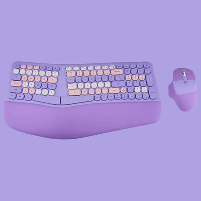 mofii Ergonomic Wireless Keyboard Mouse Set for Comfort and Productivity - ZeeTec Store
