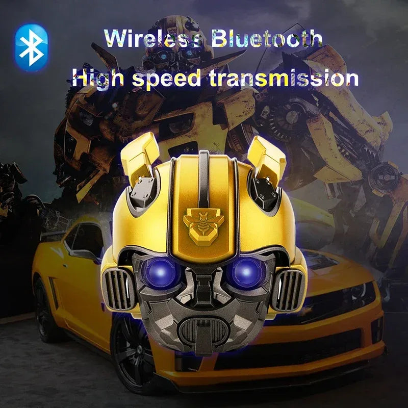 Bumblebee Bluetooth Speaker with Dual 2" Subwoofers, 360° Stereo Sound, TF Card & FM Radio Support, Advanced Bluetooth Technology, Long Playtime & 1200mAh Rechargeable Battery - ZeeTec Store