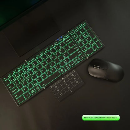 Backlit Foldable Wireless Keyboard with Touchpad